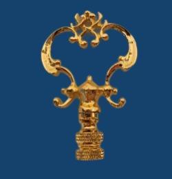 32165 Brass Finial lamp finial Adrianas Specialty Lamp Shades