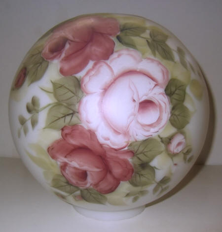 32182 Pink And Rose Rose Lamp Globe Replacement - Adrianas Specialty Lamp Shades