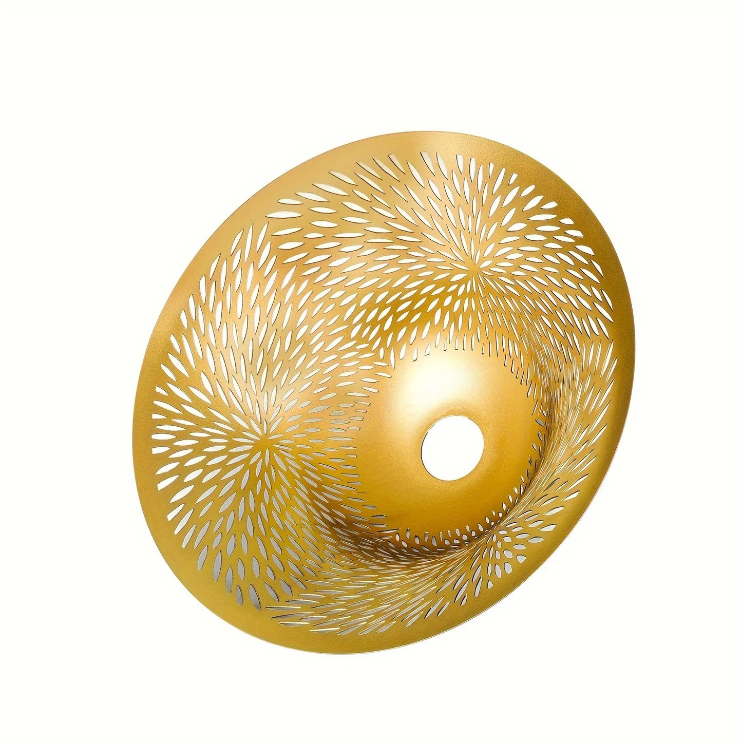 2pcs 12.2*7.5*4.9" About 2.9 Pounds/set Black Outside And Golden Daisy Inside