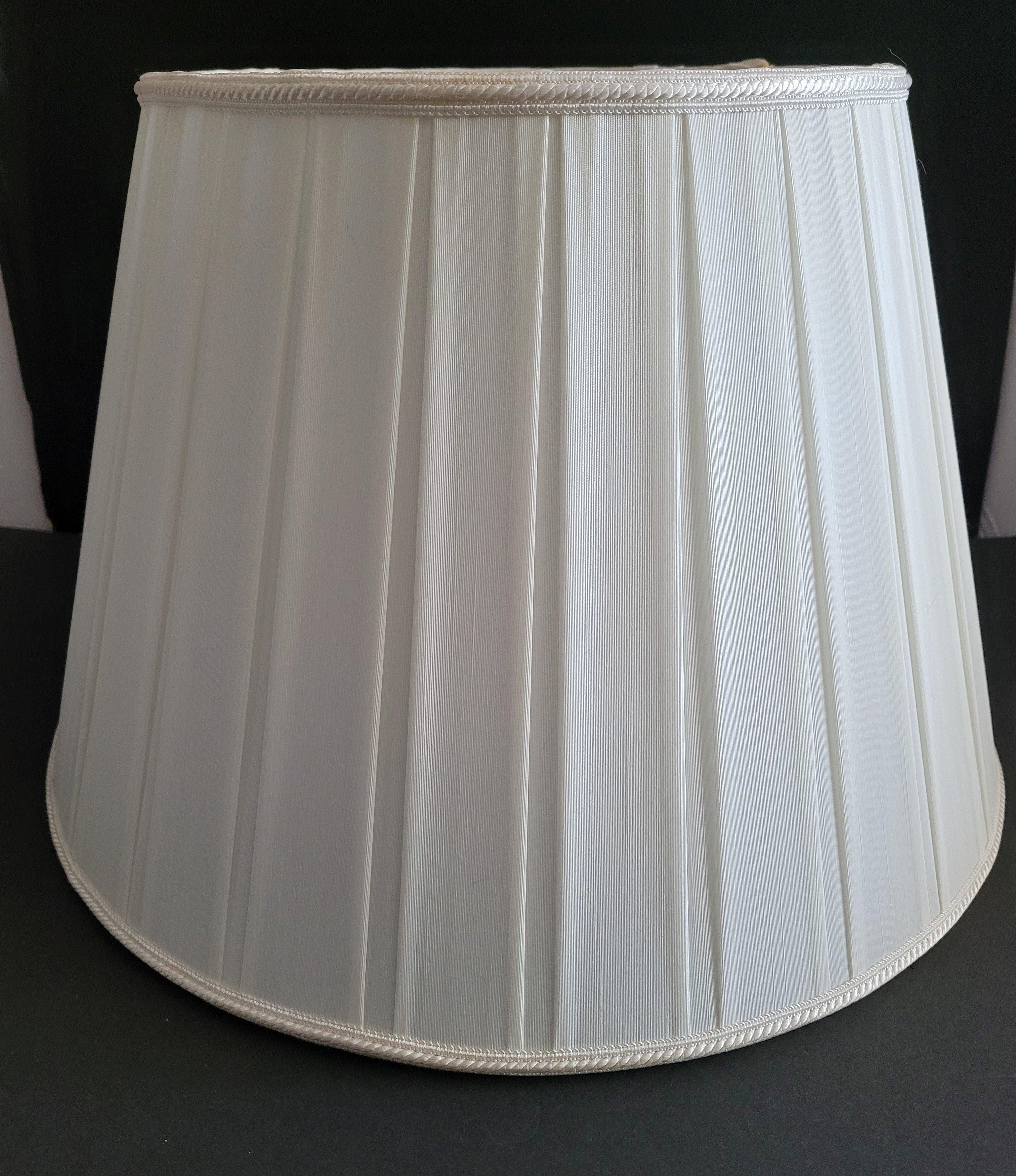 33366 White Silk Floor Lamp Shades Pleated floor lampshade Specialty Shades