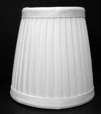 White Pleated Chandelier Lamp Shades - 34110wh - Adrianas Specialty Lamp Shades