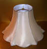 3478 Antique Beige Pie Crust Bottom Silk - Adrianas Specialty Lamp Shades