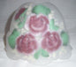 35013 Hand Painted Rose Design reverse-painted-lamp-shades Adrianas Specialty Lamp Shades