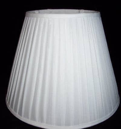 Cream Silk Knife Pleated Lamp Shade - Adrianas Specialty Lamp Shades