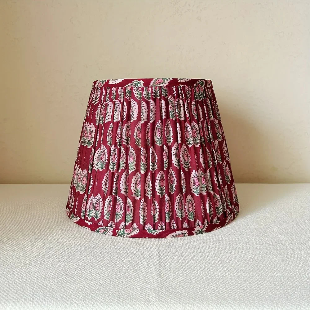 Handmade Burgundy & Maroon Lampshade