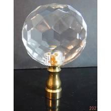 36323 Crystal Ball Finial lamp-finials Adrianas Specialty Lamp Shades