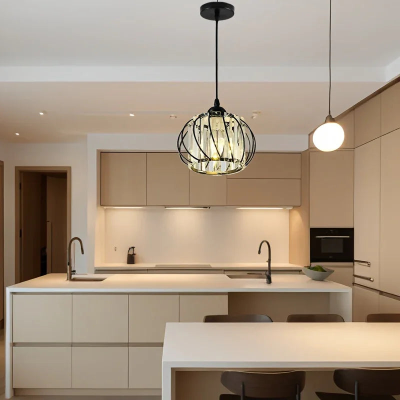 1pc Crystal Black Pendant Lamp Shade