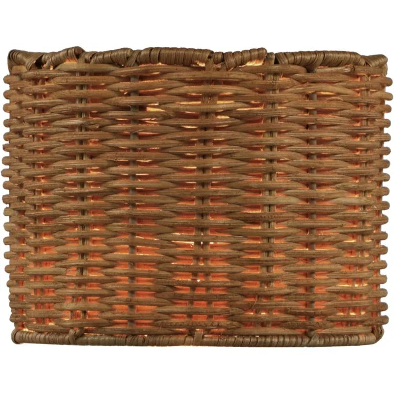 Aspen Creative Natural Rattan Drum Chandelier Lamp Shade