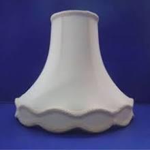 39601 White Silk Gallery Bottom Lamp Shde - Specialty Shades