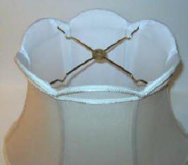 39635 Beige Oval Gallery Bottom Lamp Shade replacement-lamp-shades Adrianas Specialty Lamp Shades