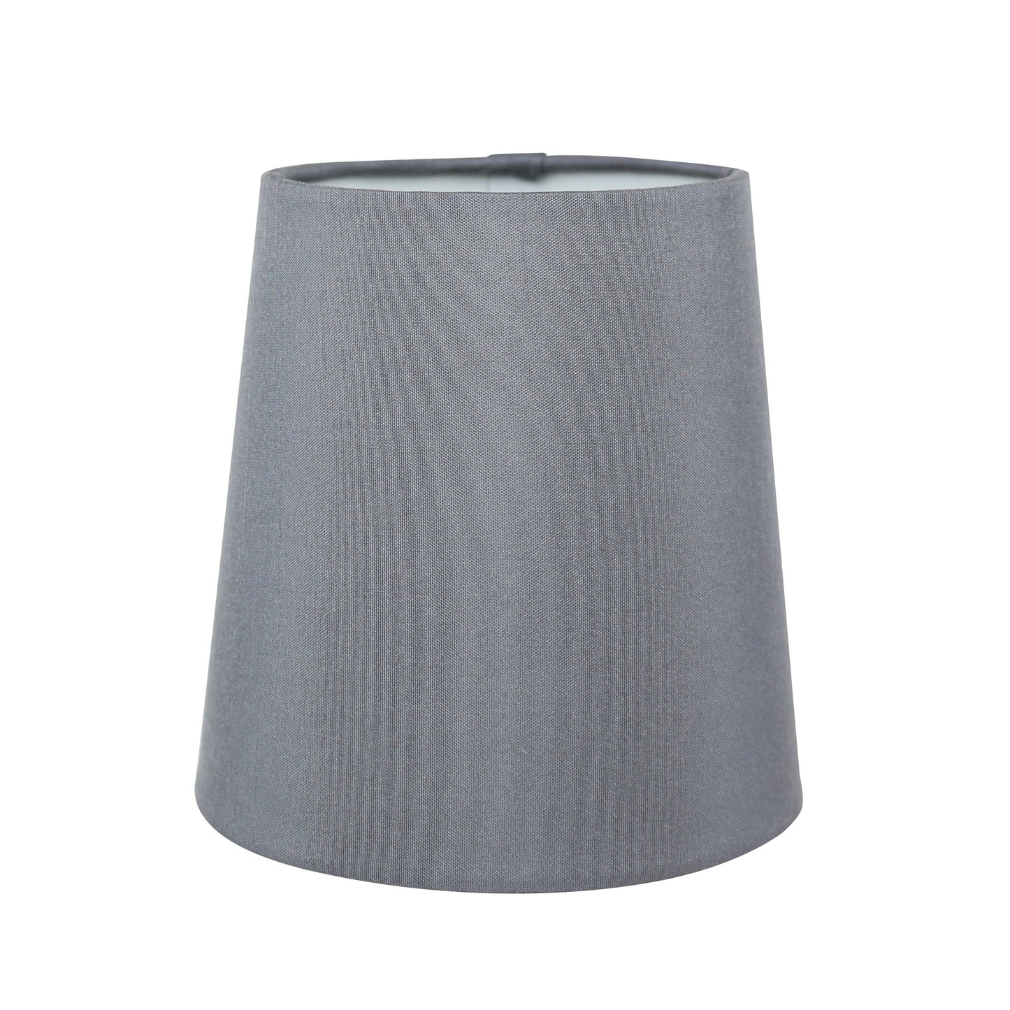 Meriville Set of 6 Grey Faux Silk Clip On Chandelier Lamp Shades - Adrianas Specialty Lamp Shades