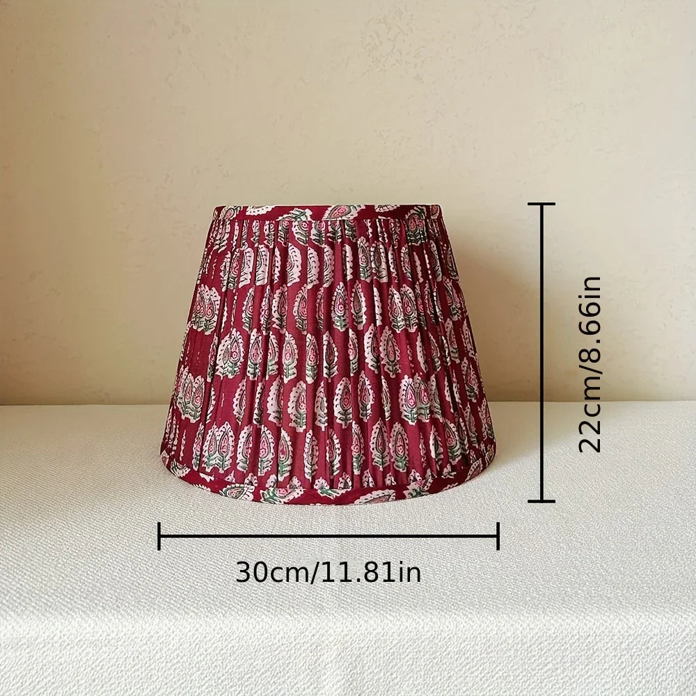 Handmade Burgundy & Maroon Lampshade
