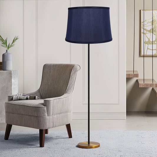 Lamp Shades Set Of 2, Lamp Shades For Table Lamps Lamp Shades For Floor Lamps, 14" Top X 16" Bottom X 11" High Blue Large Lamp Shade Fabric Lamp Shades, Easy Assembly Replacement Lamp Shades Style - Adrianas Specialty Lamp Shades