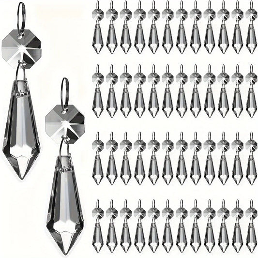50pcs 1.5 inch Chandelier Icicle Prism Replacement