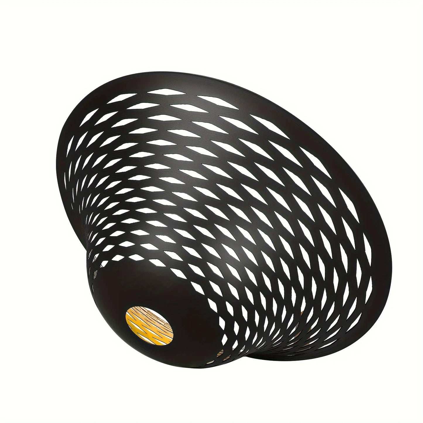 2pcs 12.2*7.5*4.9" About 2.9 Pounds/set Black Outside And Golden Daisy Inside