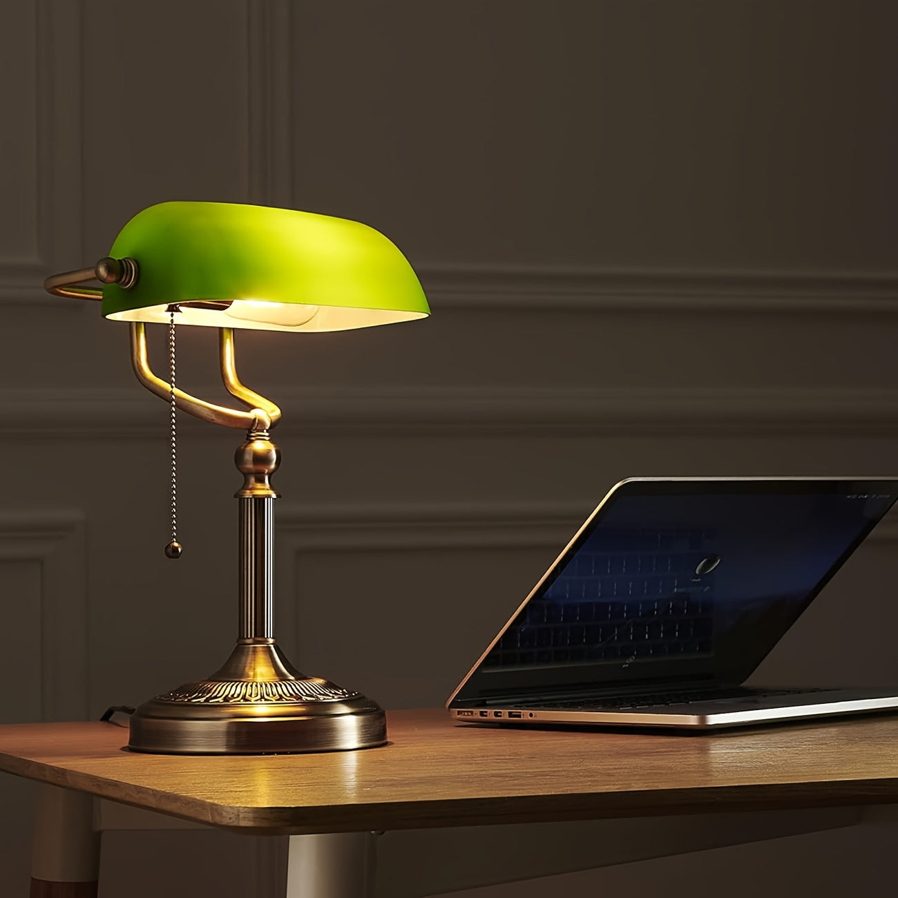 Modern Green Glass Banker's Lamp Shade Replacement - Adrianas Specialty Lamp Shades
