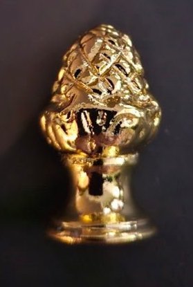 50066 Brass Pineapple Finials - Adrianas Specialty Lamp Shades