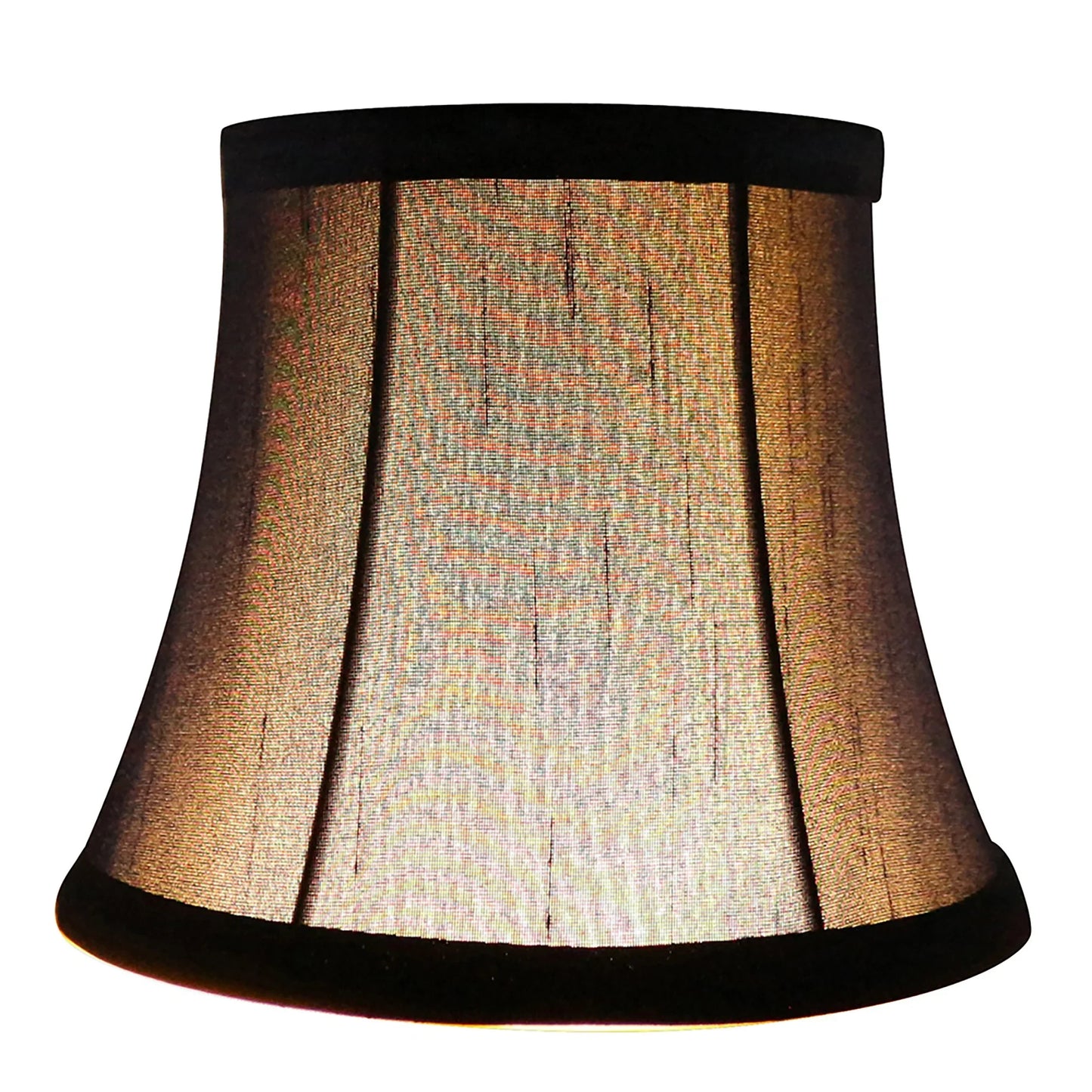 Meriville Faux Silk Clip On Chandelier Lamp Shades, 4-inch by 6-inch by 5-inch, Bell shape