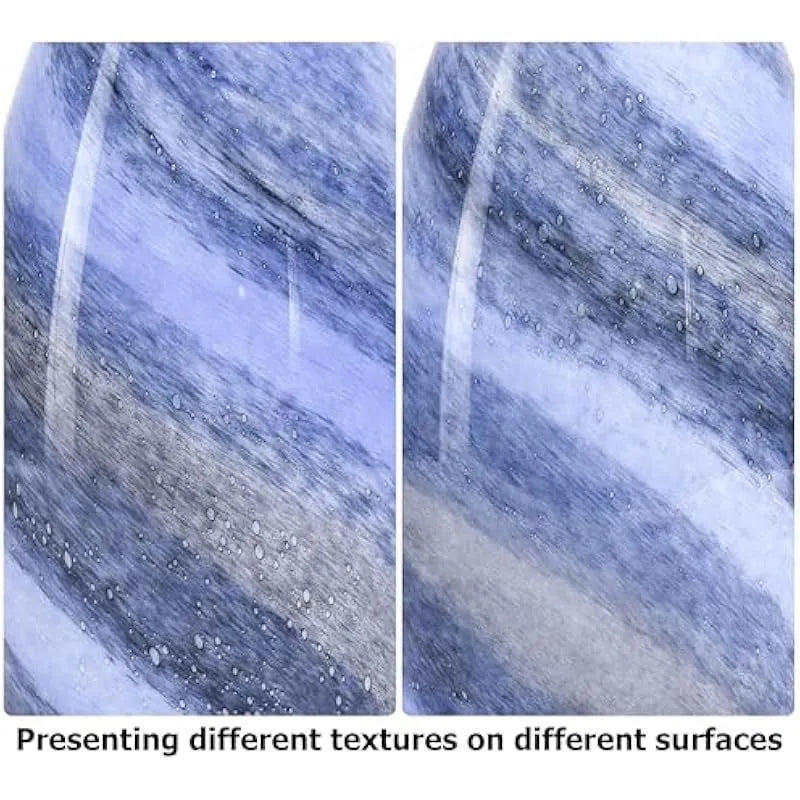 GO&SO Ocean-Blue Gradient Glass Art Lamp Shade