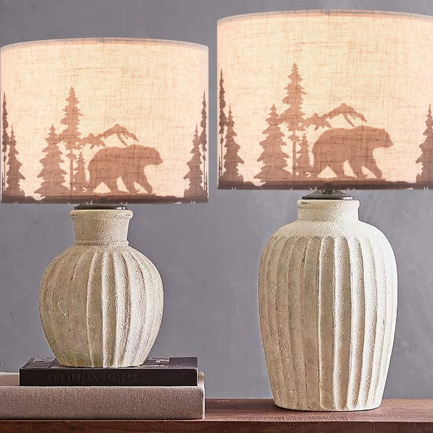 Lampshades GO&SO Drum Shades Set of 2