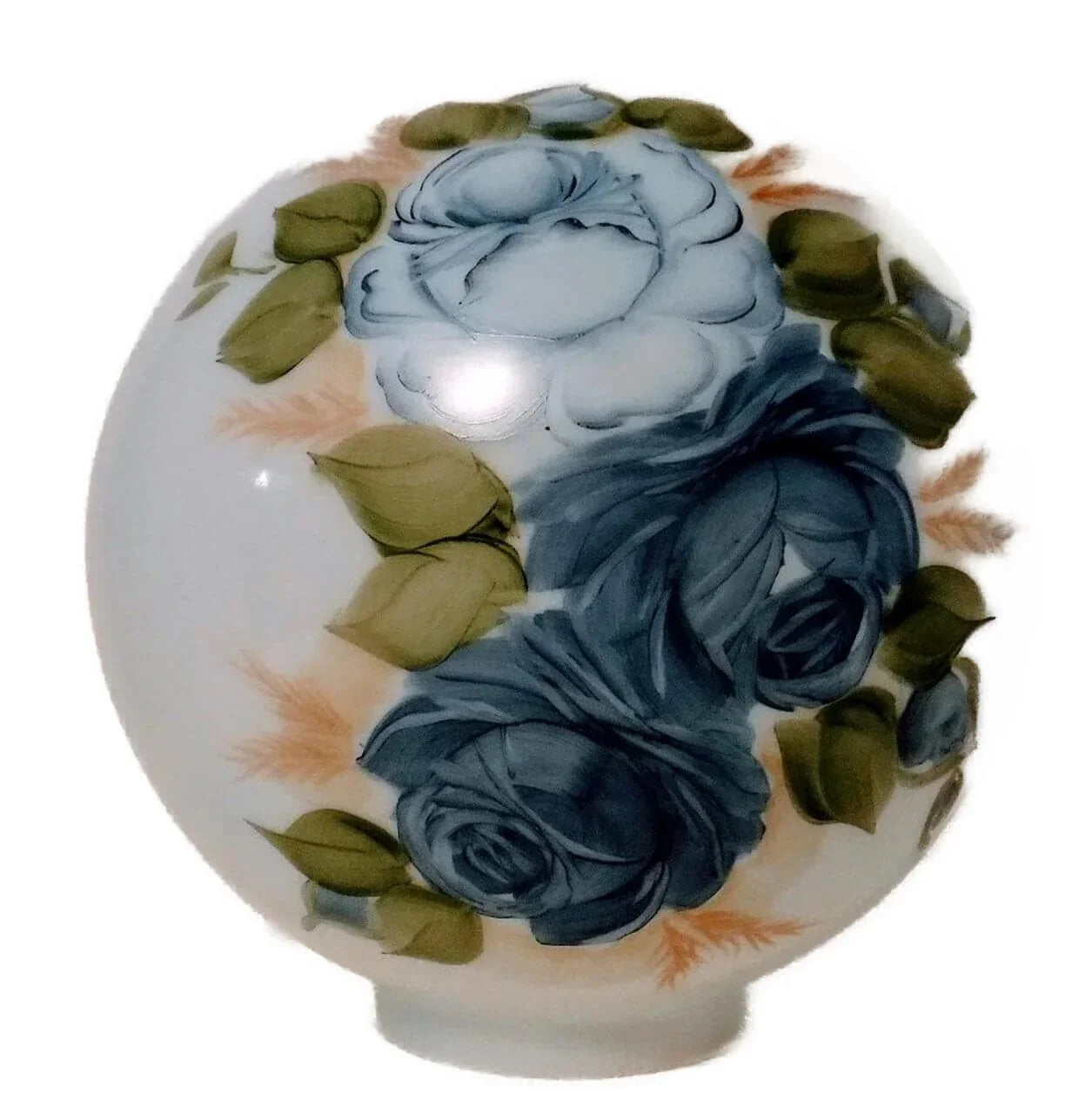 59321 Blue Roses GWTW Parlor Lamp Globe