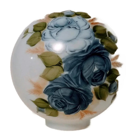 59321 Blue Roses GWTW Parlor Lamp Globe