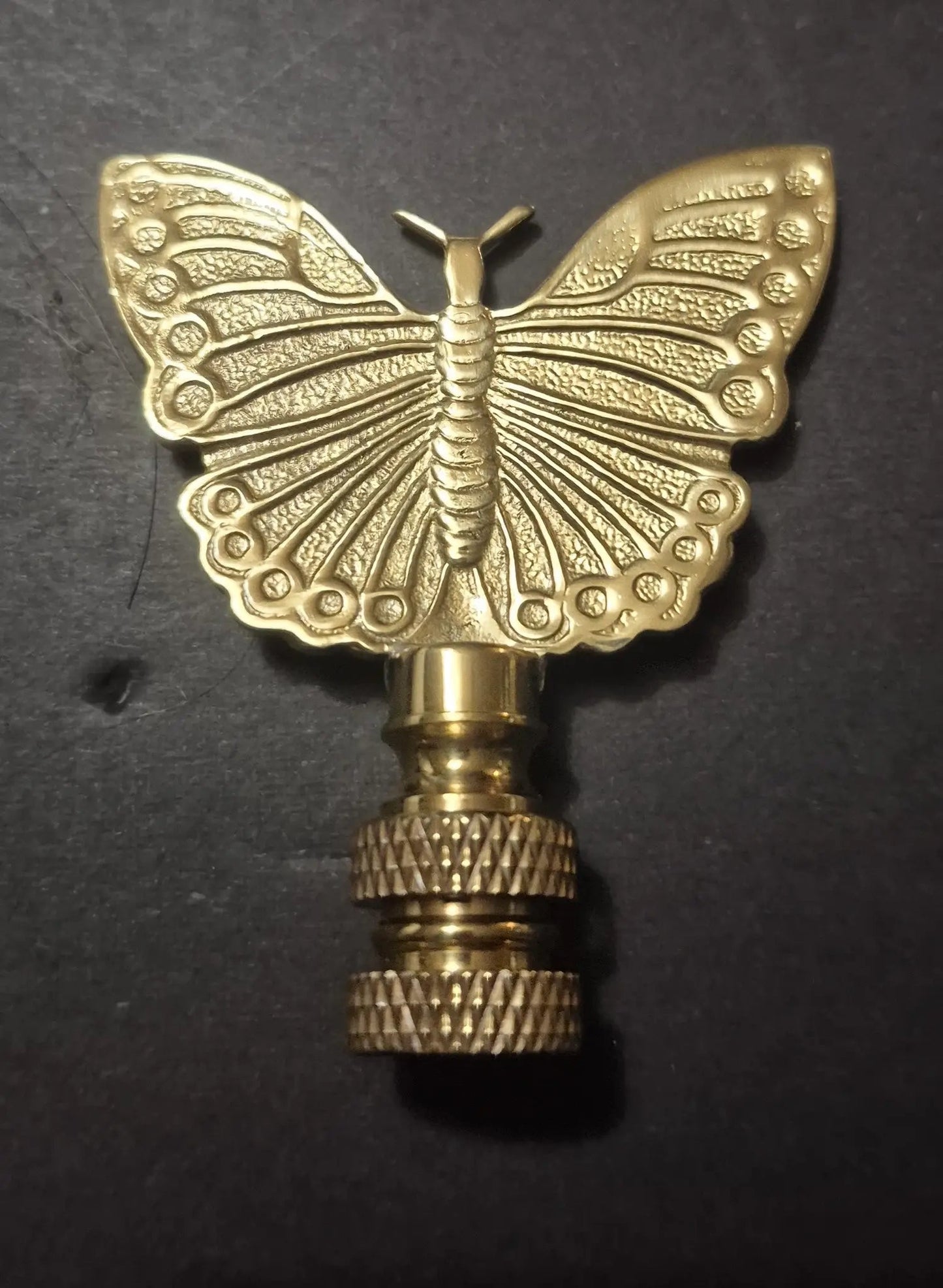 59507 Brass Butterfly Lamp Finial – 2¾" Height - Adrianas Specialty Lamp Shades