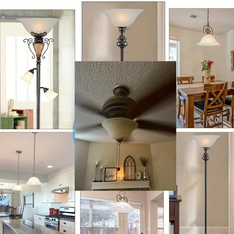 1pc American Brown Milky White Glass Lampshade