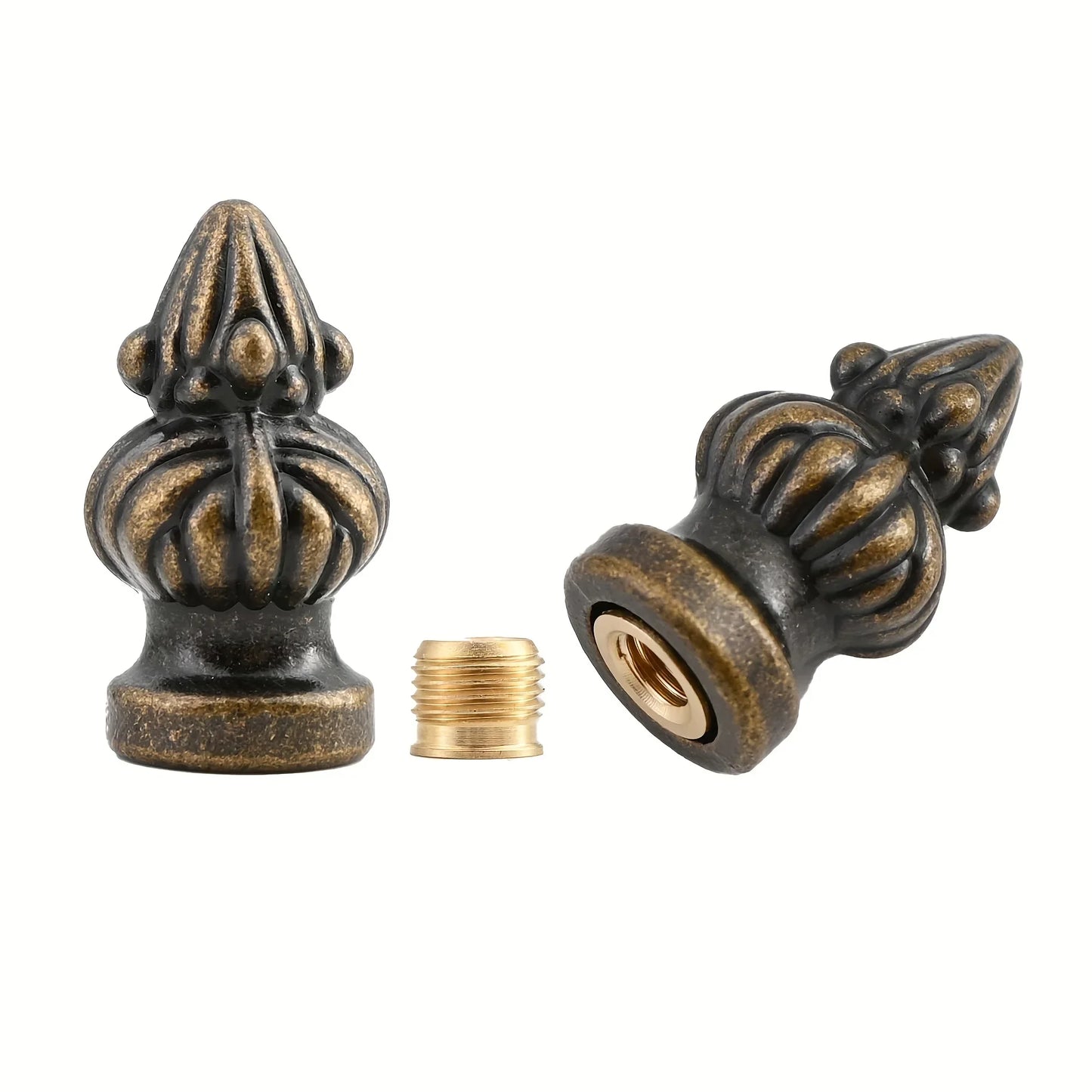 Brass Lamp Finial Cap Knob Retro Lamp Finial