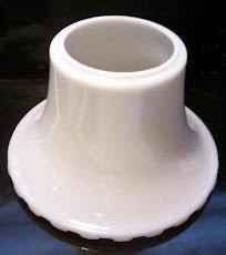 61000 Funeral White Opal Floor Lamp Shades - Adrianas Specialty Lamp Shades