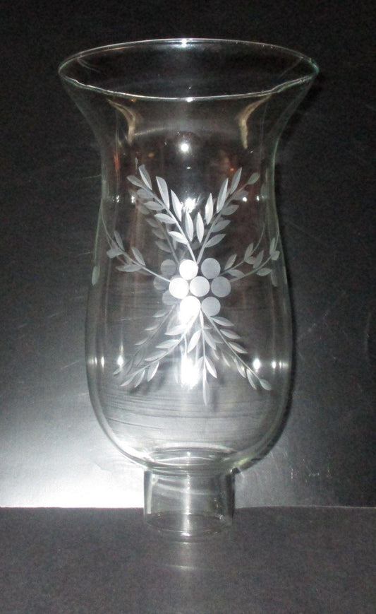 61231 Medium Floral Cut Glass Sconces glass-sconces-hurricanes Adrianas Specialty Lamp Shades