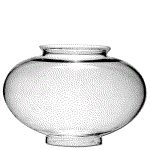 61341 Clear Medium Onion Globe - Adrianas Specialty Lamp Shades