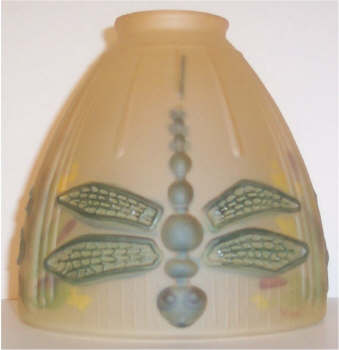 61929 Hand Painted Champagne Dragonfly - Adrianas Specialty Lamp Shades