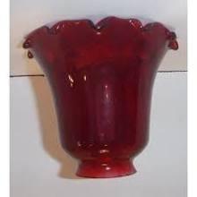 61962 Ruby Optic Lamp Shade 2 1/4 Inch Fitter - Specialty Shades