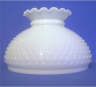62568 Crimp Top Opal Hobnail Lamp Shades - Adrianas Specialty Lamp Shades