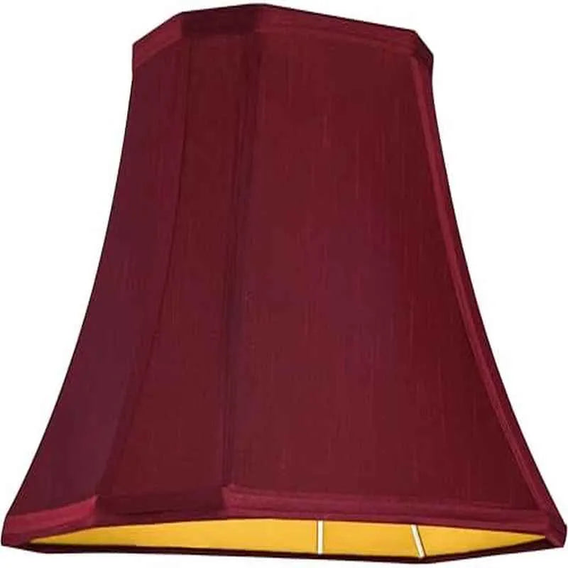 Single Burgundy Red Square Lamp Shade