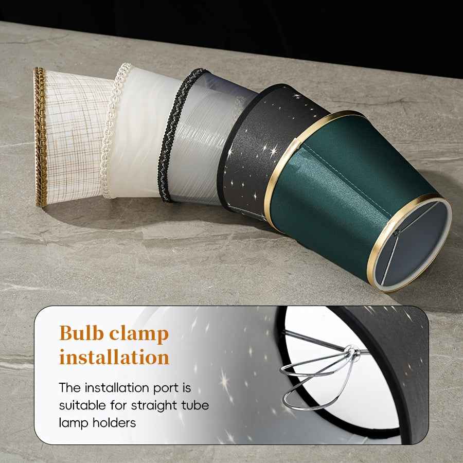 Modern and stylish fabric lampshade, E14 bulb clip bubble lampshade, easy installation, multiple colors available, suitable for bedside lamps, table lamps, floor lamps, wall lights, can be used in living rooms, bedrooms, stud