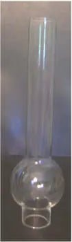 66103 Clear Glass Lamp Chimney – 9" Height - Adrianas Specialty Lamp Shades