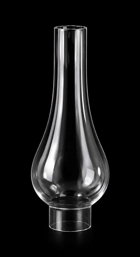 66185 Clear Bombe Chimney Lamp Shade | 1 - 3/8" Fitter | 7" H - Adrianas Specialty Lamp Shades