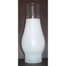 66212 Chimney 3 /4 Frost 2 5/8 Inch Fitter, 8 1/2 inch Tall lamp-chimneys Adrianas Specialty Lamp Shades