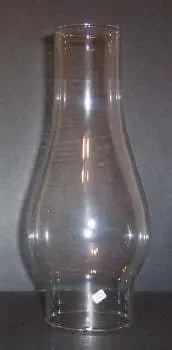 66213 Clear Glass Lamp Chimney – 8½" Height, 2⅝" Fitter, 3⅝" Bulge - Adrianas Specialty Lamp Shades