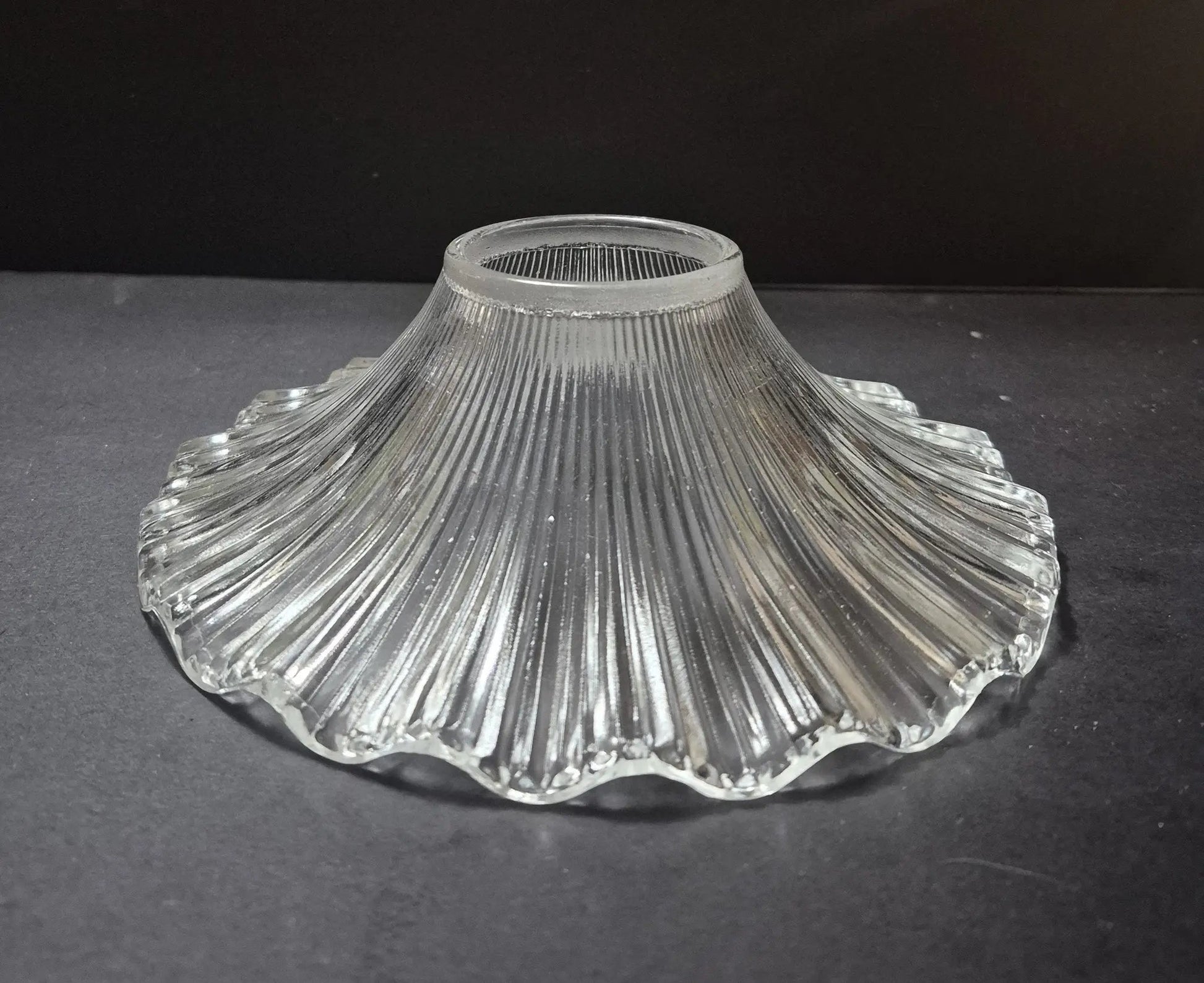 66551 Clear Crystal Chimney Topper – Frosted Glass Fit for 7.5" Chimneys - Adrianas Specialty Lamp Shades