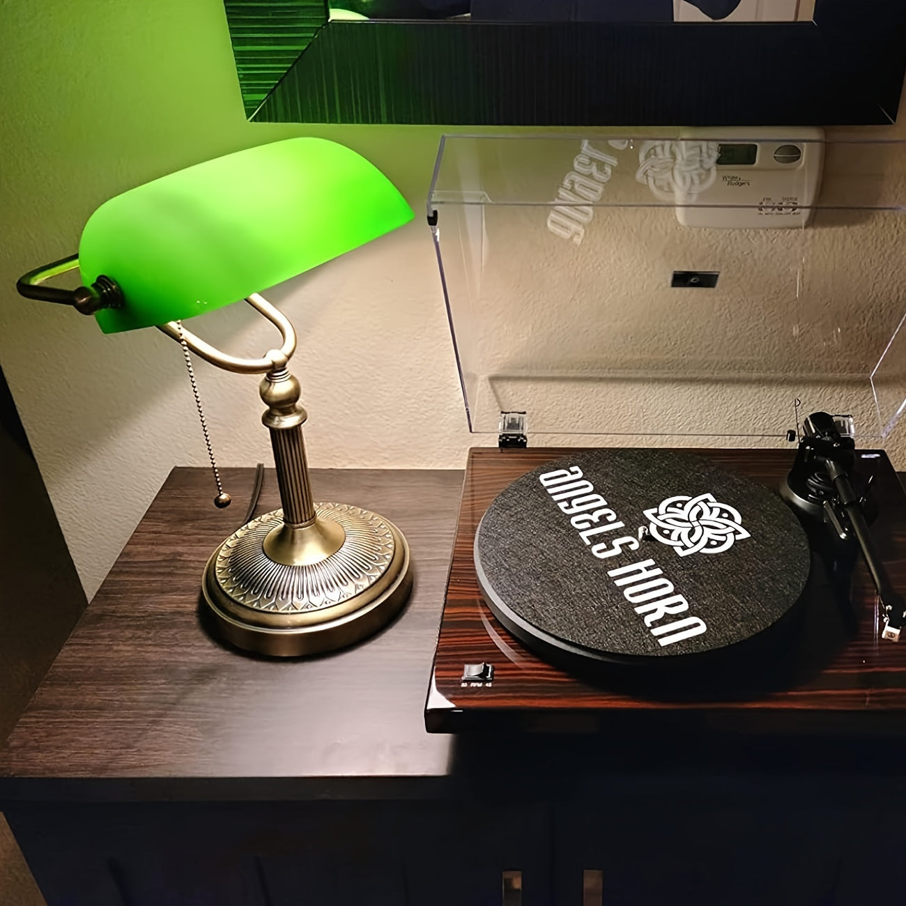Modern Green Glass Banker's Lamp Shade Replacement - Adrianas Specialty Lamp Shades