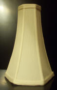 68633 Hexagon Silk Banquet Shade - Adrianas Specialty Lamp Shades