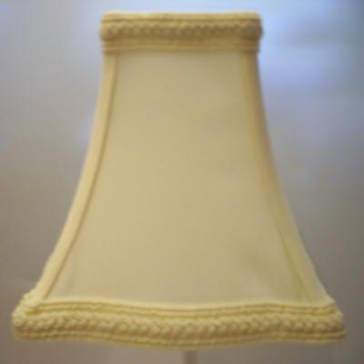 68679 Out Scalloped Cream Square ClipOn Shades - Specialty Shades