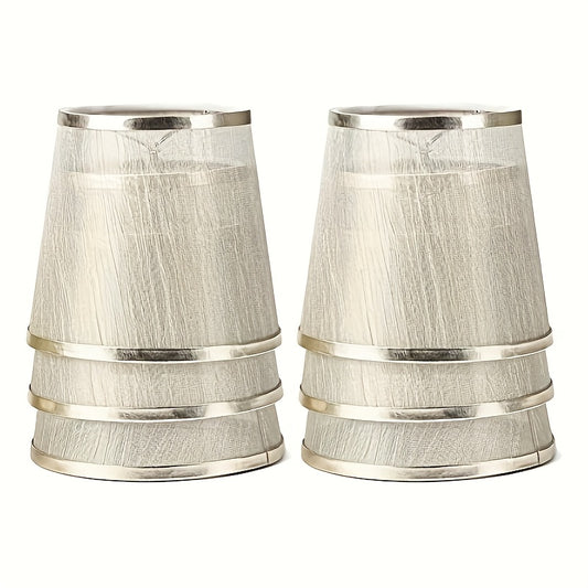[6 Golden Champagne Lampshades - Set of 6 Golden Champagne Orlon Lampshades