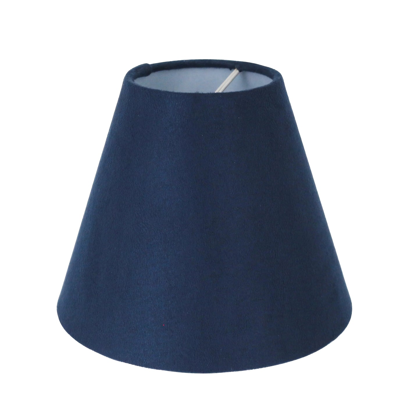 Renboen 3x6x5 Dark blue Suede Chandelier Lamp Shades, Set of 6, Suede Dark blue