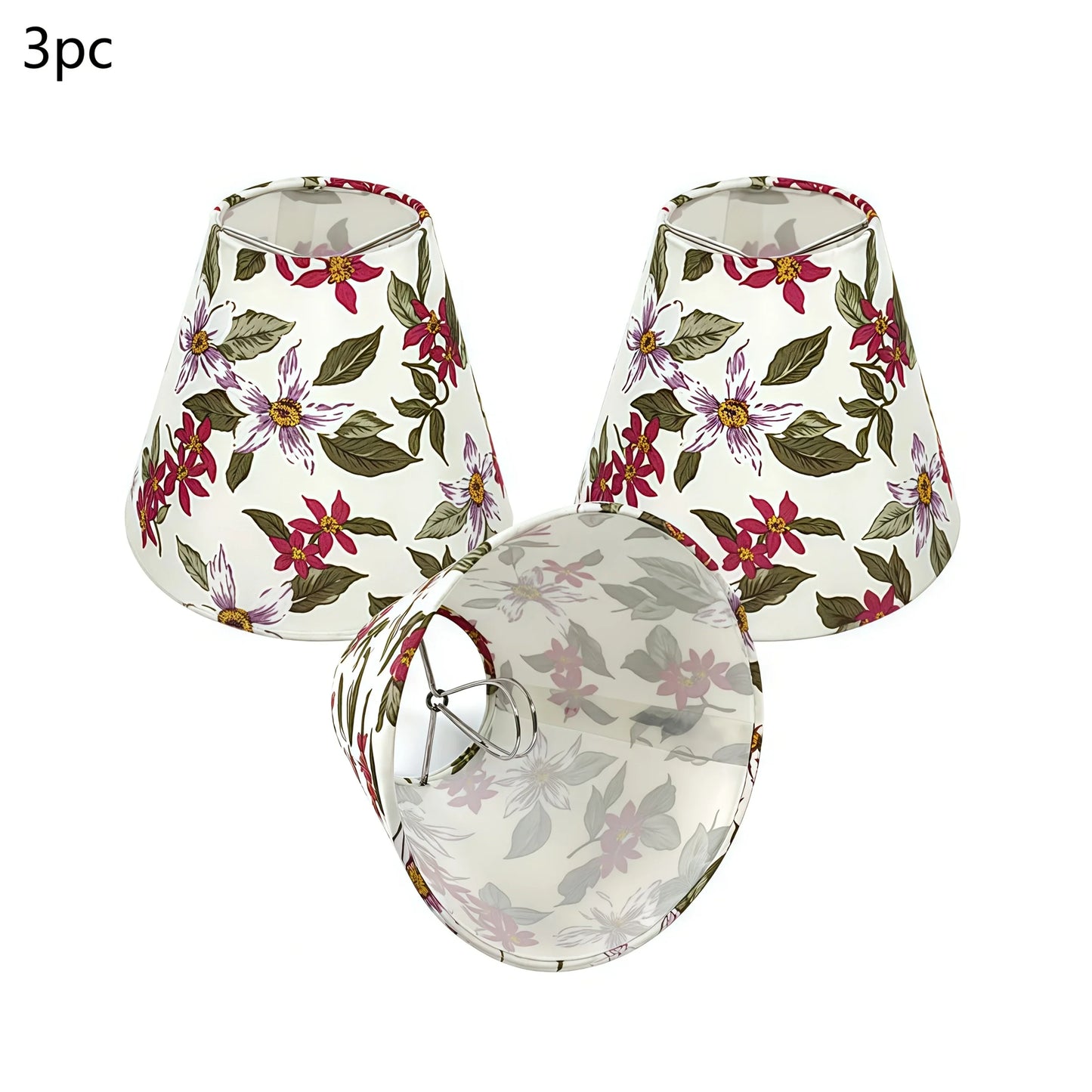 3/6pcs Modern Fabric & Metal Ceiling Fixture with Soft Glow Lampshade