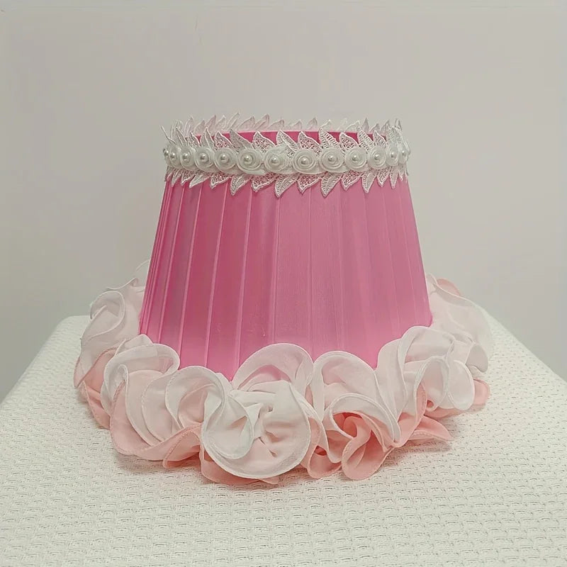 Warm Romantic Lace Rose Pattern Lampshade