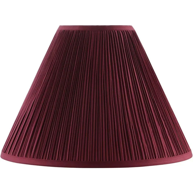 Rich Burgundy Deep Red Empire Mushroom Pleated Lamp Shade